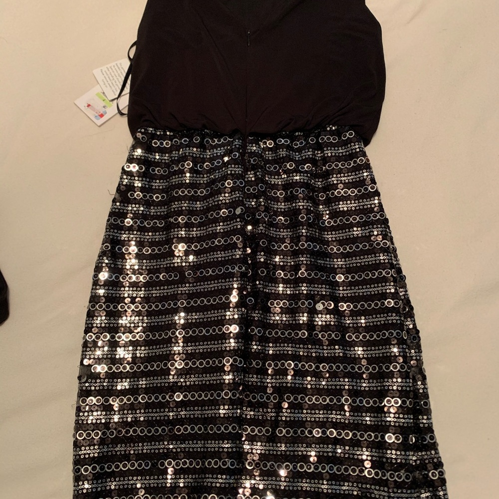 NWT Sequins black party dress